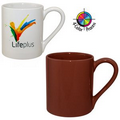 12 oz. Ithaca Comfort Handle Mug - 4 Color Process (Brick Rust Red)